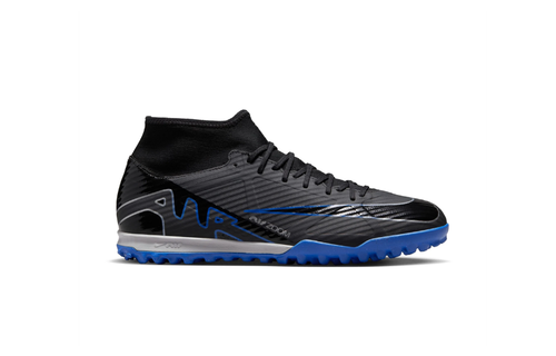 Nike Zoom Mercurial Superfly 9 Academy DF TF Turf - Black/Chrome/Hyper Royal