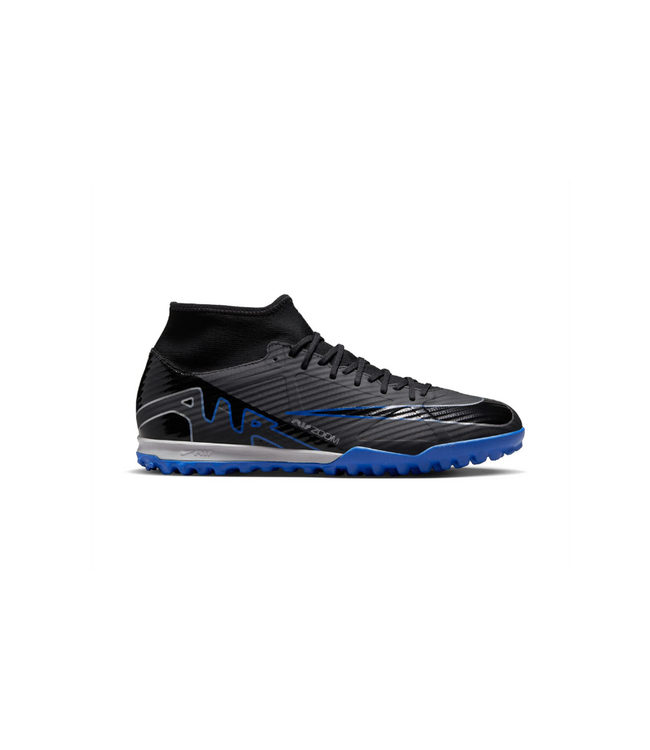Nike Nike Zoom Mercurial Superfly 9 Academy DF TF Turf - Black/Chrome/Hyper Royal