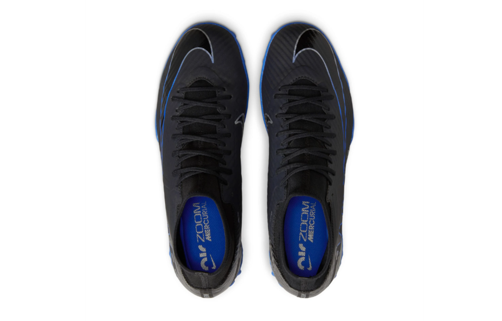 Nike Zoom Mercurial Superfly 9 Academy DF TF Turf - Black/Chrome/Hyper Royal