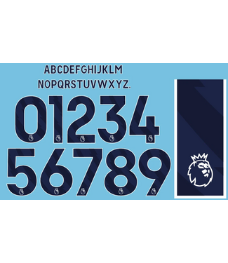 Uni-Sport 2023 / 2025 English Premier League Custom Nameset - NAVY BLUE