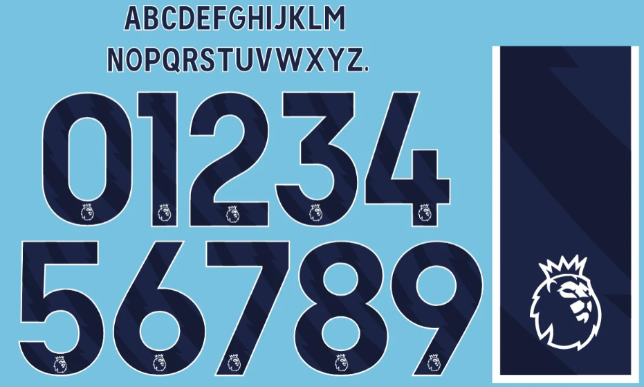 2023 / 2025 English Premier League Custom Nameset - NAVY BLUE