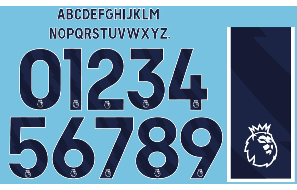 2023 / 2025 English Premier League Custom Nameset - NAVY BLUE