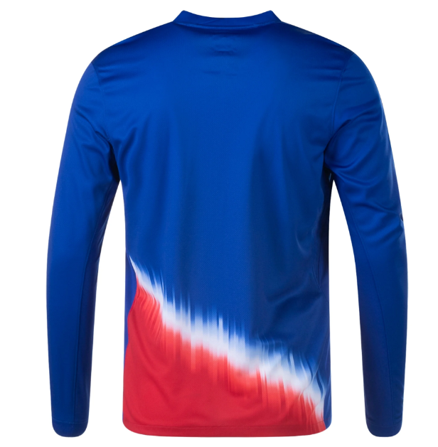 Nike USA United States Copa America 2024 Long Sleeve Away Jersey -Old Royal/Red/White/Loyal Blue/Red
