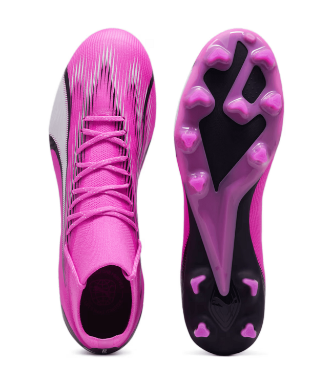 Puma Puma Ultra Pro FG/AG - Poison Pink/White/Black