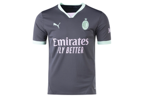 Puma AC Milan 2024 - 25 Third Jersey - Shadow Gray/Fresh Mint