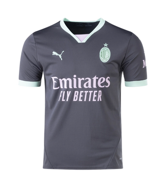 Puma Puma AC Milan 2024 - 25 Third Jersey - Shadow Gray/Fresh Mint
