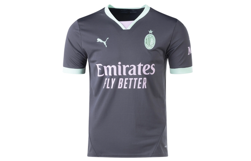 Puma AC Milan 2024 - 25 Third Jersey - Shadow Gray/Fresh Mint