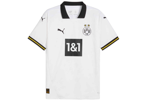 Puma BVB Borussia Dortmund 2024-25Third Soccer Jersey - White/Black