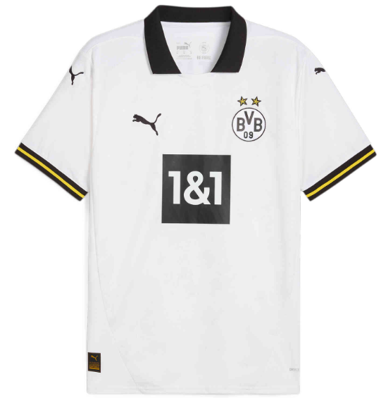 Puma BVB Borussia Dortmund 2024-25Third Soccer Jersey - White/Black