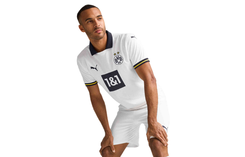 Puma BVB Borussia Dortmund 2024-25Third Soccer Jersey - White/Black