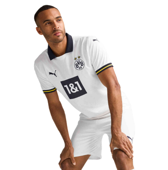 Puma BVB Borussia Dortmund 2024-25Third Soccer Jersey - White/Black