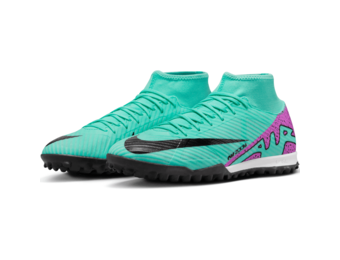 Nike Zoom Mercurial Superfly 9 Academy DF TF Turf -  Hyper Turquoise/Fuchsia Dream