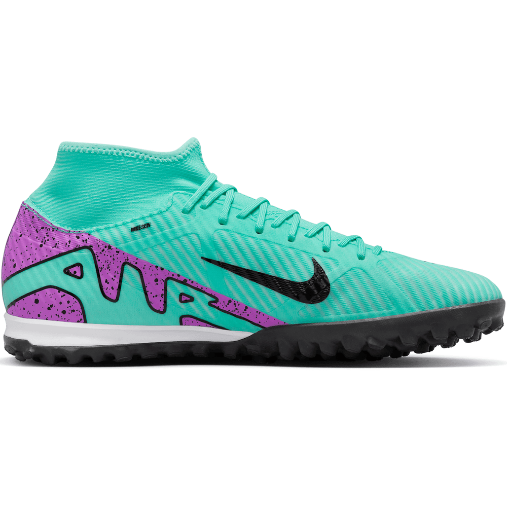 Nike Zoom Mercurial Superfly 9 Academy DF TF Turf -  Hyper Turquoise/Fuchsia Dream