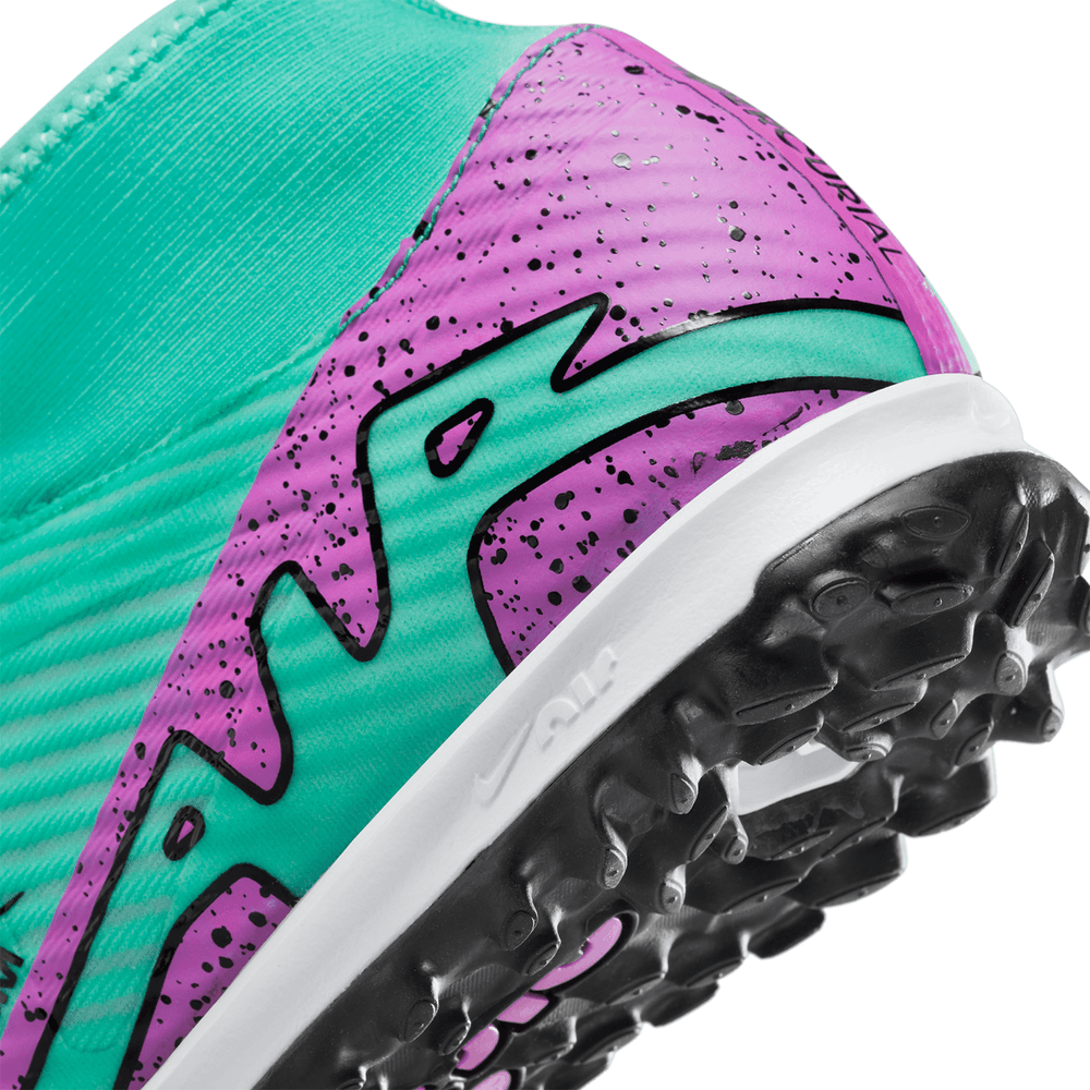 Nike Zoom Mercurial Superfly 9 Academy DF TF Turf -  Hyper Turquoise/Fuchsia Dream