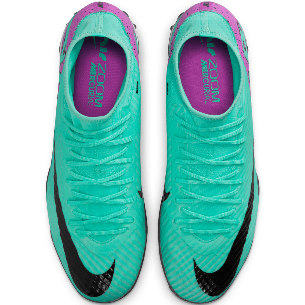 Nike Zoom Mercurial Superfly 9 Academy DF TF Turf -  Hyper Turquoise/Fuchsia Dream