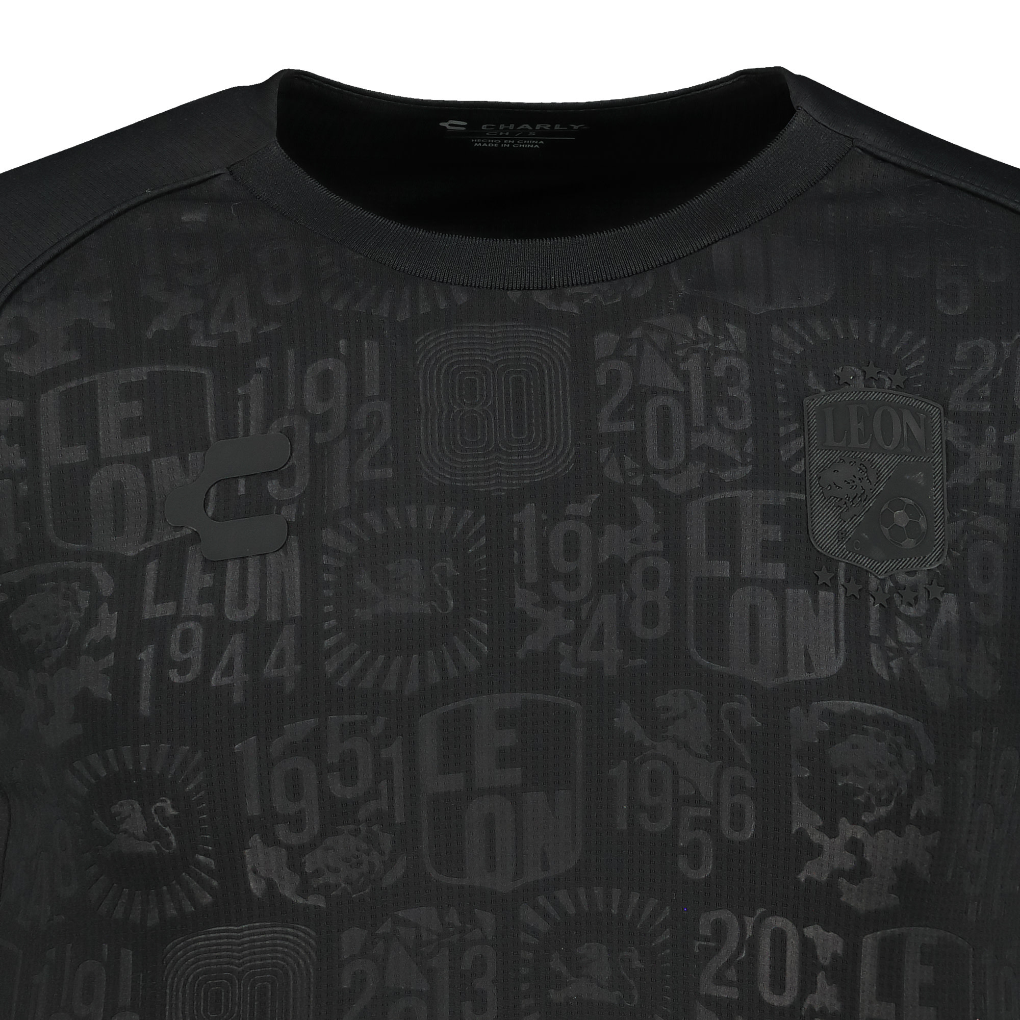 Charly Club Leon 2024-25 80th Anniversary Special Edition Long Sleeve Jersey - Black
