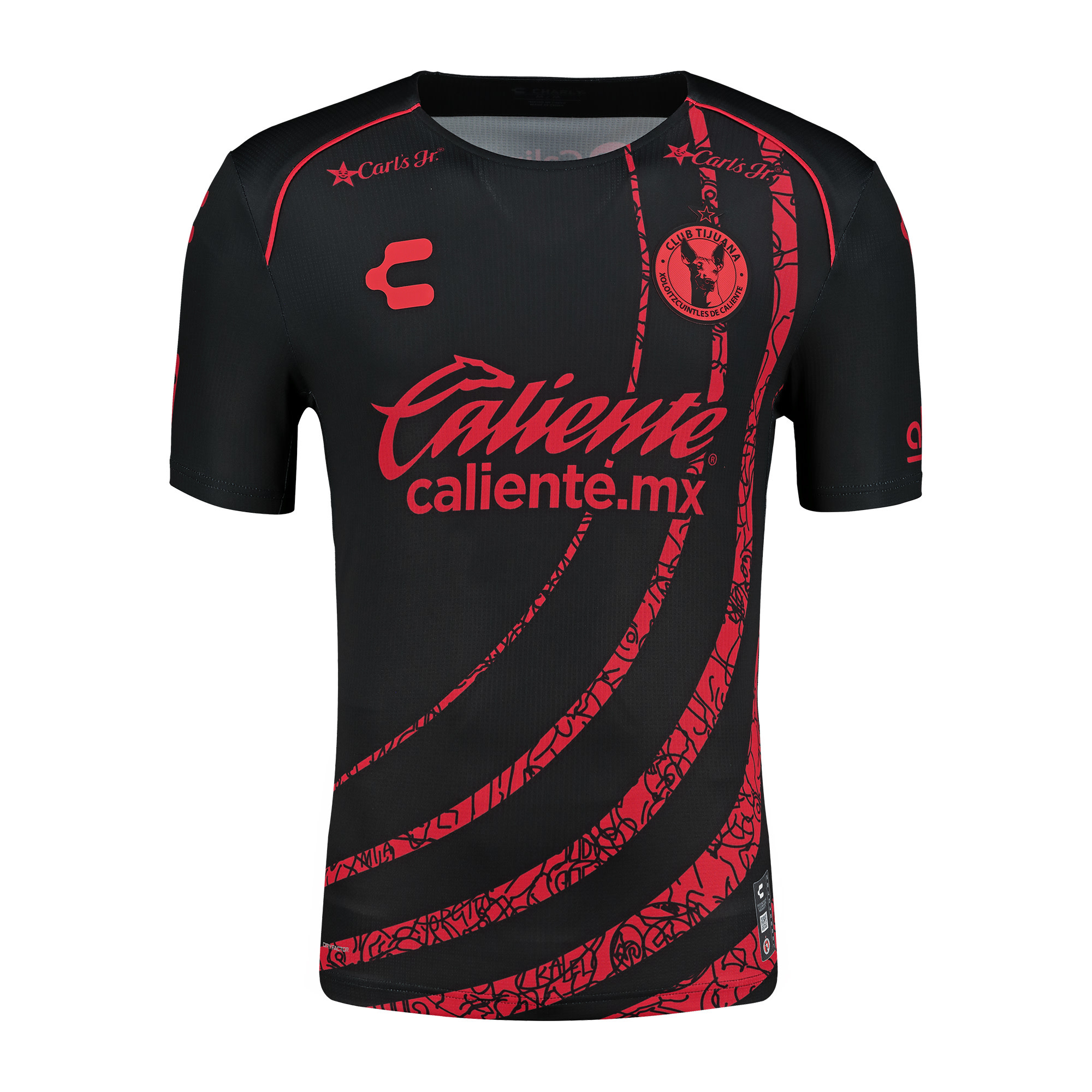 Charly Xolos 2024-25 Home Jersey - Black/Red