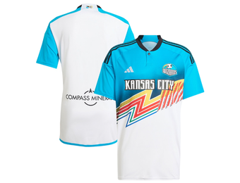 adidas Sporting Kansas City 2024 -25 Archive Third Jersey - White/Shock Cyan