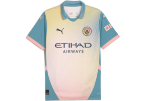 Puma  Manchester City 2024 -25 Fourth Jersey - Rosebay/Bold Blue