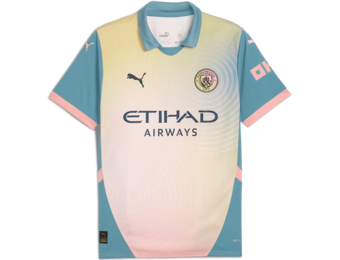 Puma  Manchester City 2024 -25 Fourth Jersey - Rosebay/Bold Blue