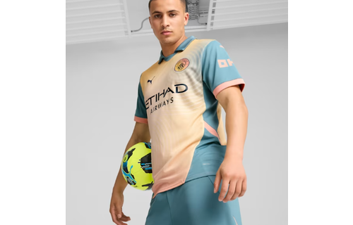 Puma  Manchester City 2024 -25 Fourth Jersey - Rosebay/Bold Blue
