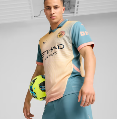 Puma Manchester City 2024 -25 Fourth Jersey - Rosebay/Bold Blue