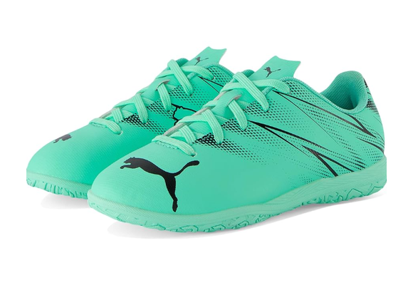 Puma Jr Attaccanto  IT Indoor Jr Soccer Shoes - Electric Peppermint/Black