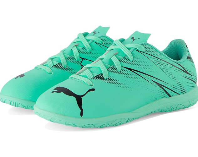 Puma Jr Attaccanto IT Indoor Jr Soccer Shoes - Electric Peppermint/Black