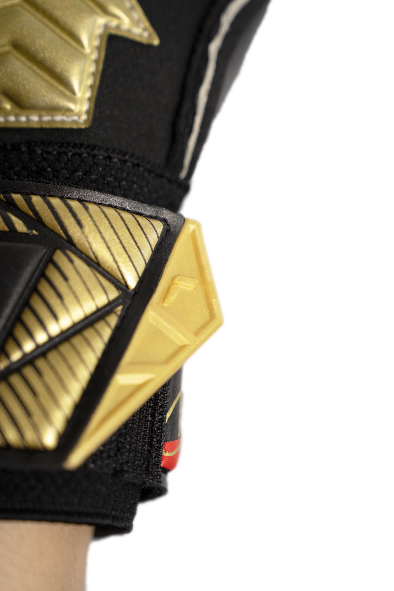 Reusch Attrakt Allison Becker AB1 Duo Goalkeeper Gloves - Black/Gold/Red