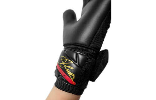 Reusch Attrakt Allison Becker AB1 Duo Goalkeeper Gloves - Black/Gold/Red