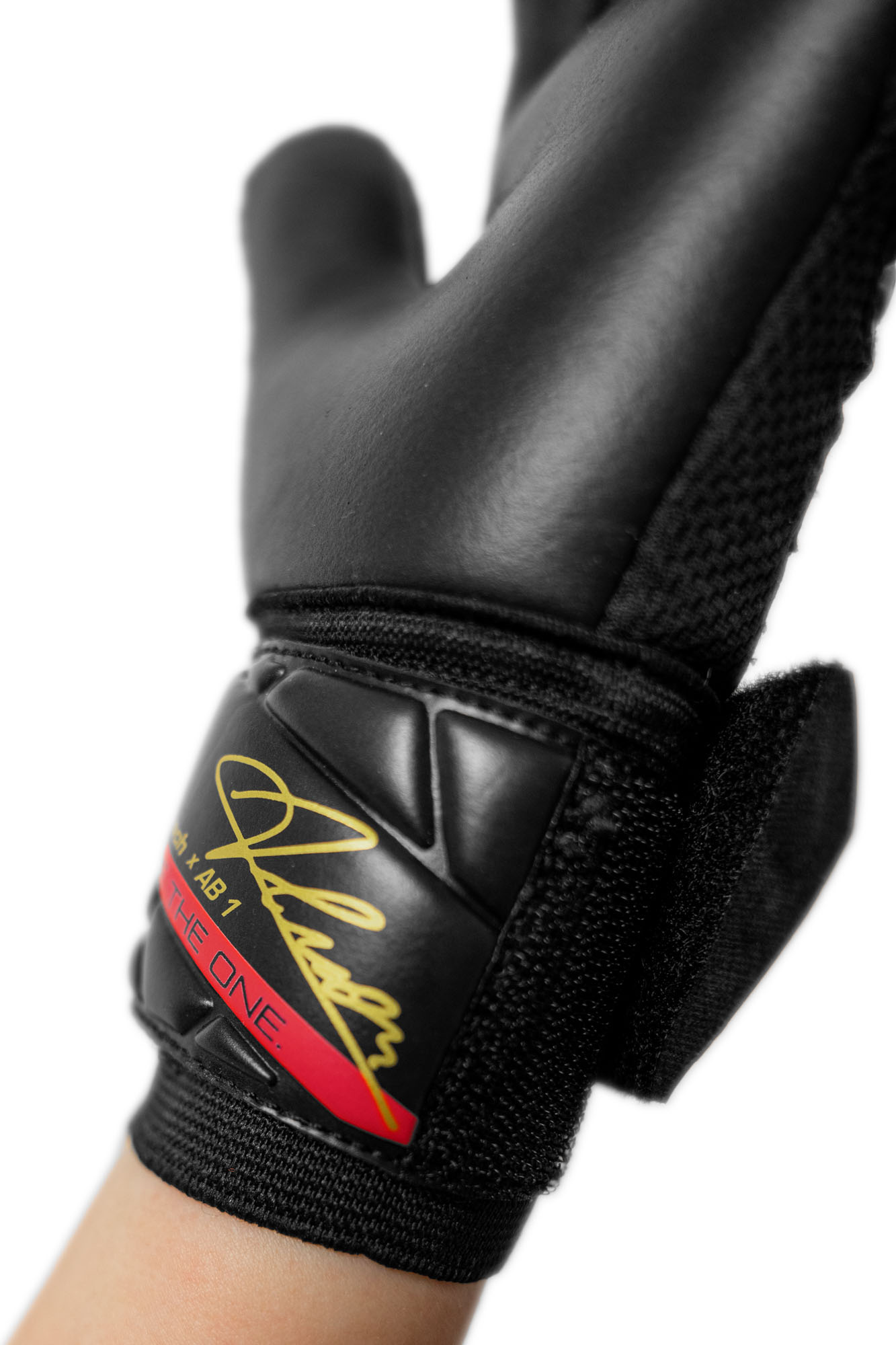 Reusch Attrakt Allison Becker AB1 Duo Goalkeeper Gloves - Black/Gold/Red