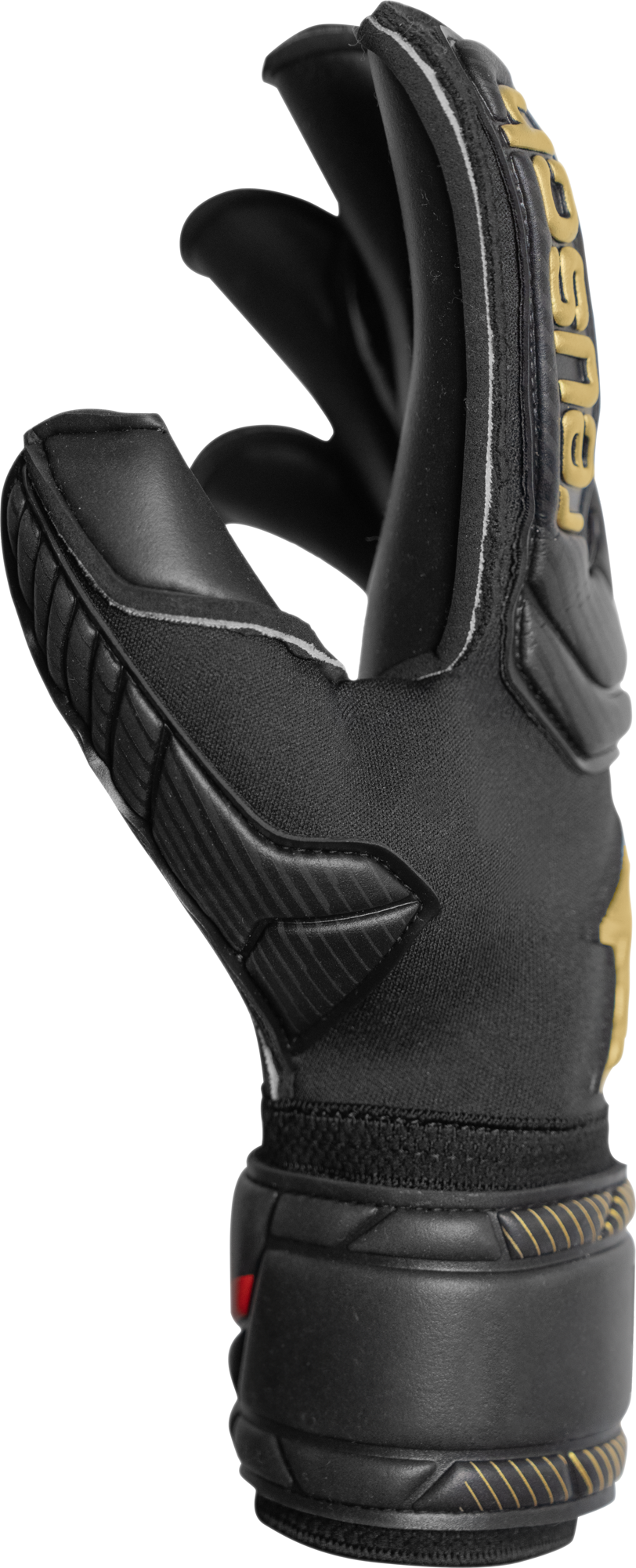 Reusch Attrakt Allison Becker AB1 Duo Goalkeeper Gloves - Black/Gold/Red