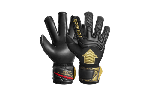 Reusch Attrakt Allison Becker AB1 Duo Goalkeeper Gloves - Black/Gold/Red