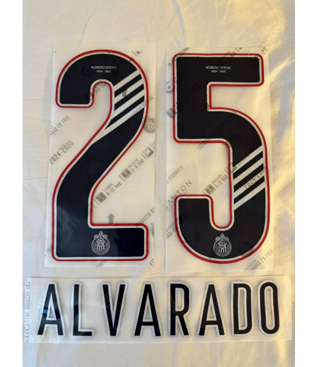 Uni-Sport Liga MX 2025 Official Nameset ( Name and Number Set)