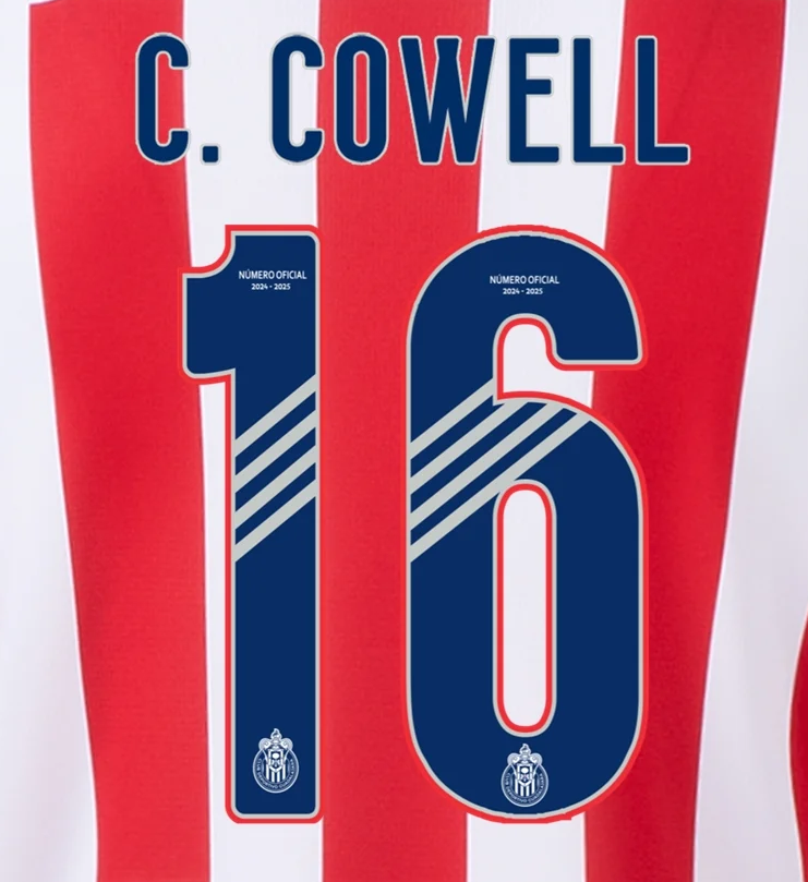 Liga MX 2025 Official Nameset ( Name and Number Set)