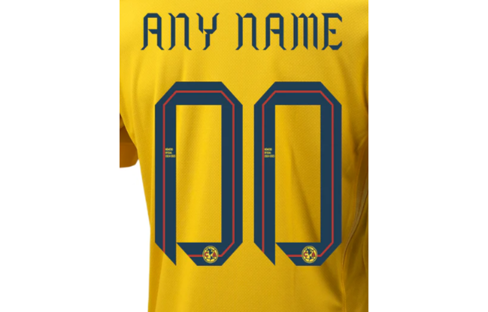 Liga MX 2025 Official Nameset ( Name and Number Set)