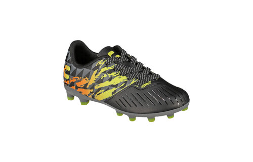 Charly Jr Grasshopper 4.0 FG Youth Soccer Cleats - Black/Orange/Lemon