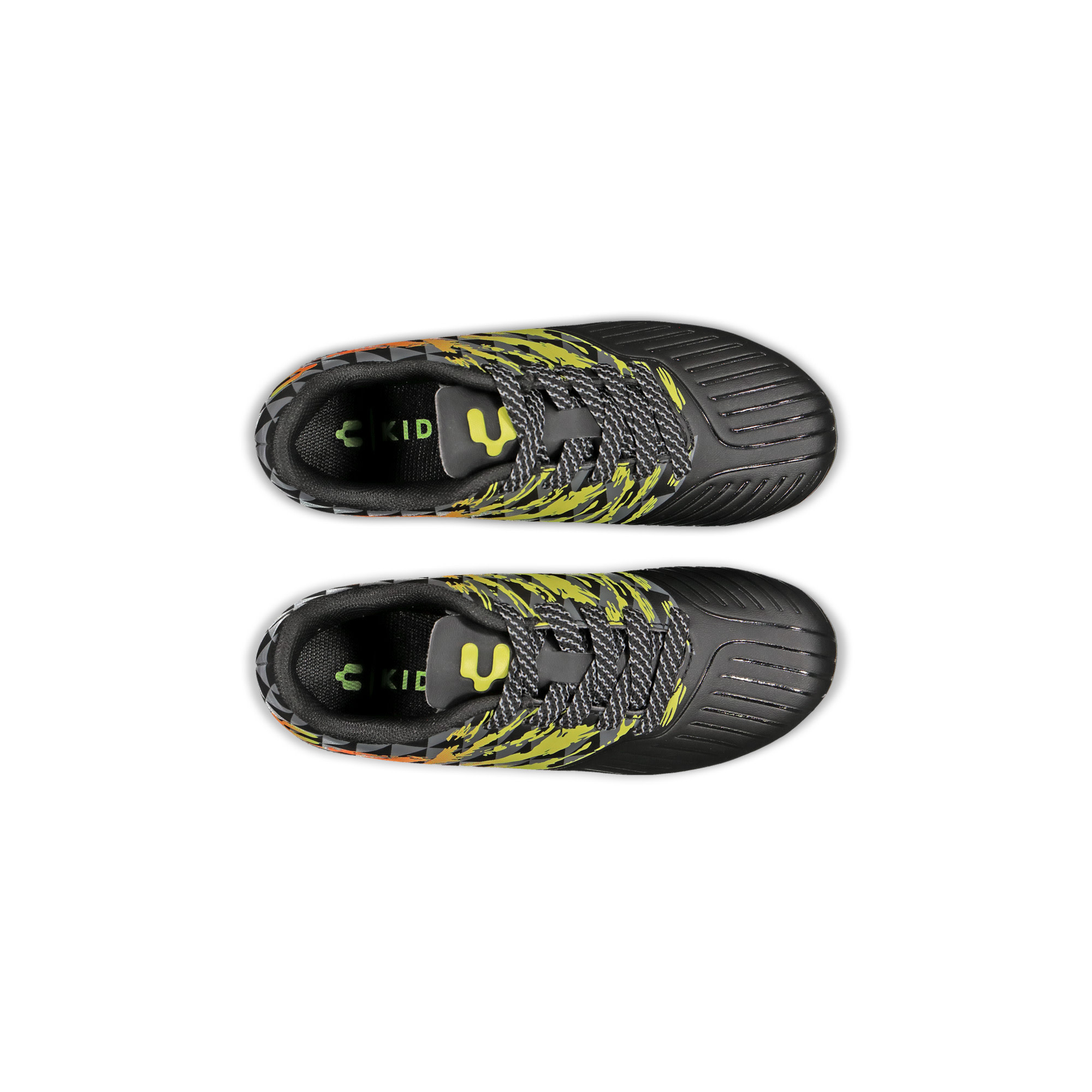 Charly Jr Grasshopper 4.0 FG Youth Soccer Cleats - Black/Orange/Lemon