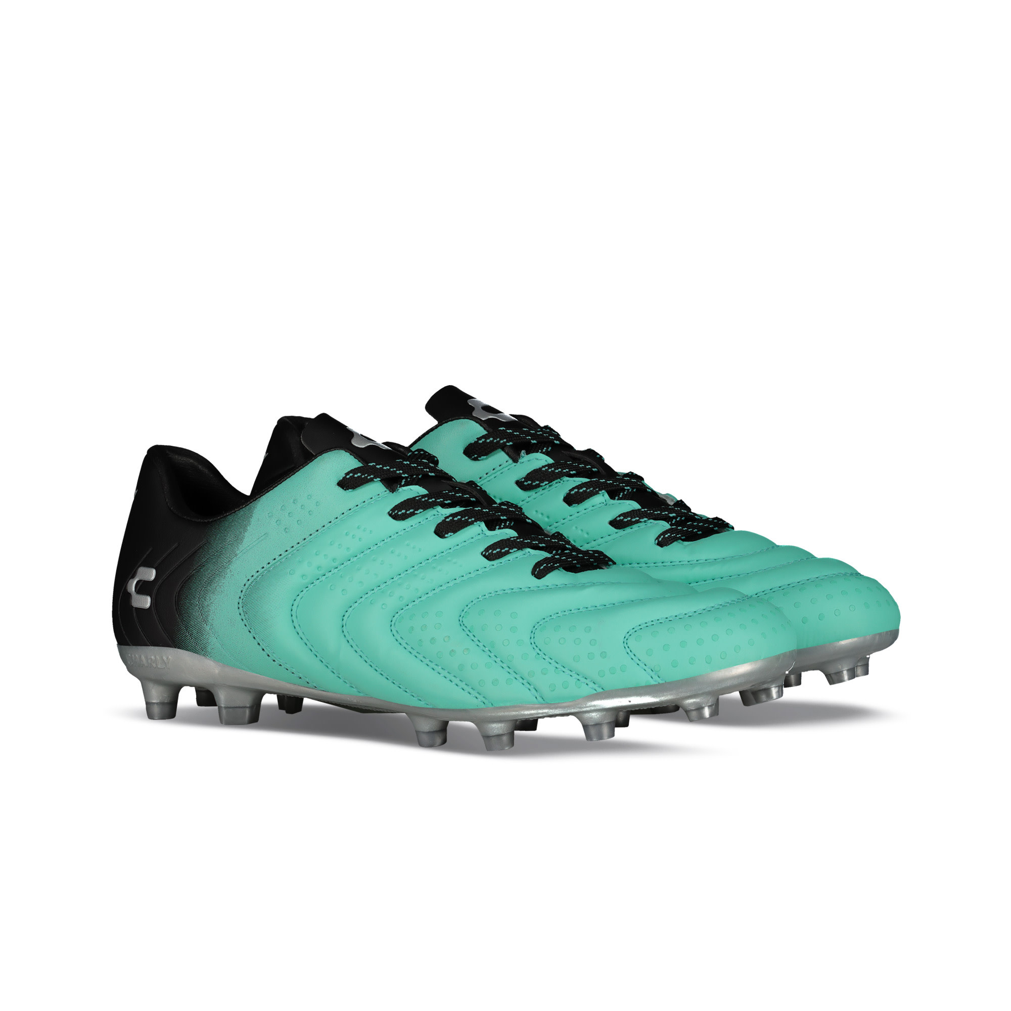 Charly Encore Artemis FG Soccer Cleats - Aqua/Black