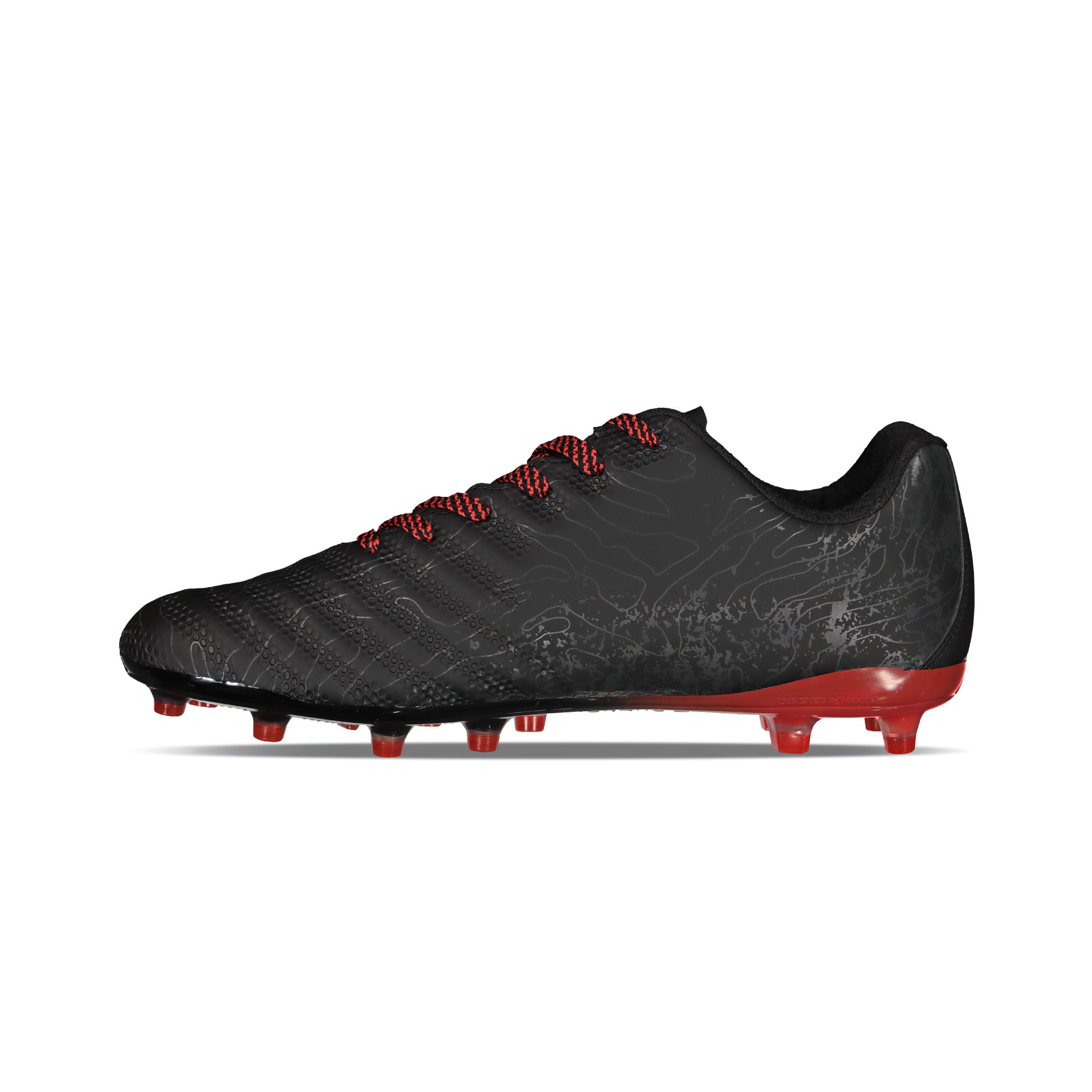Charly Hot Cross 2.0  FG Soccer Cleats - Black/Red