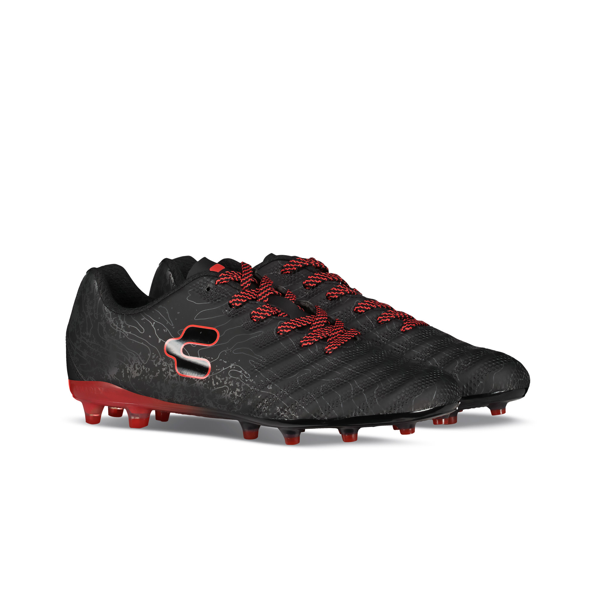 Charly Hot Cross 2.0  FG Soccer Cleats - Black/Red