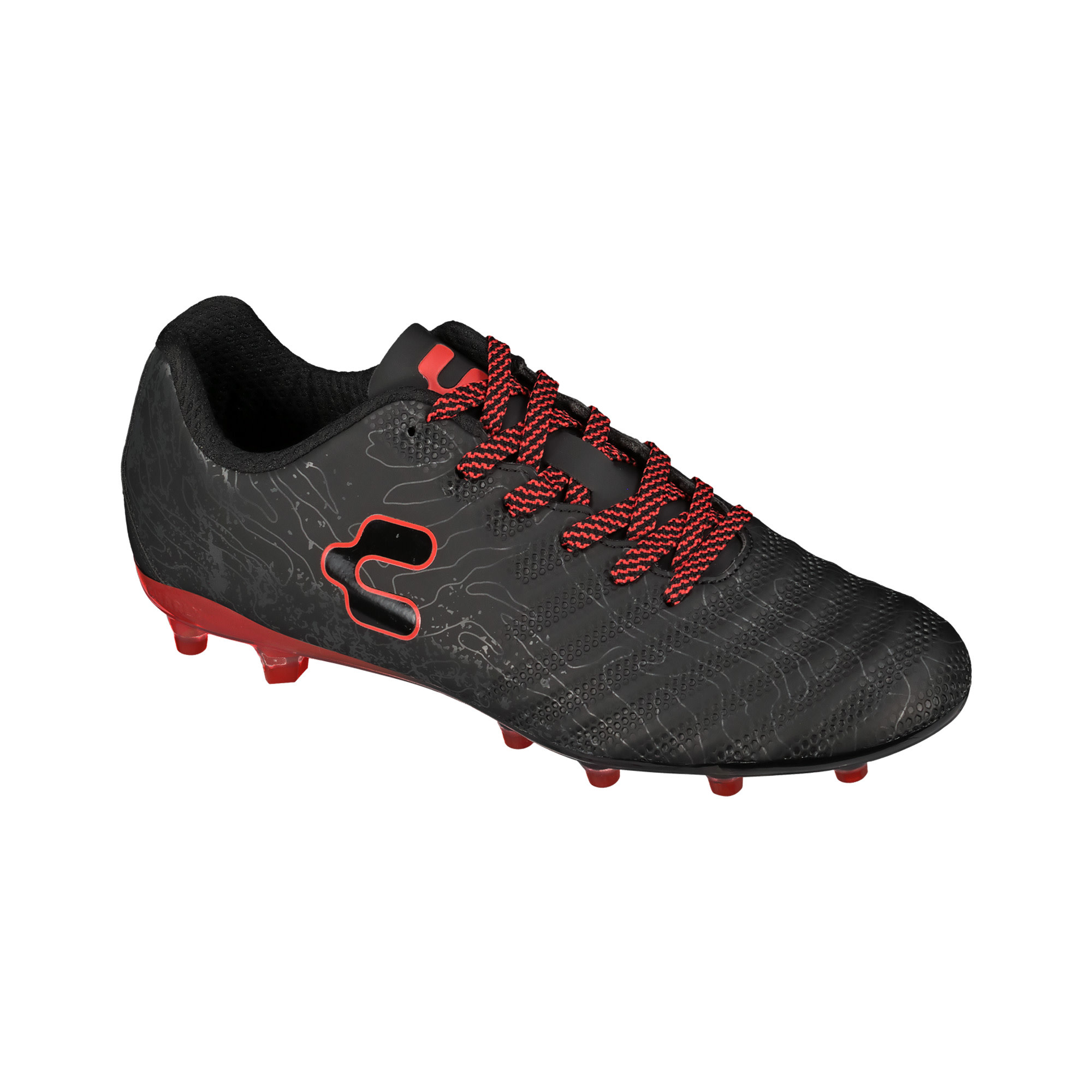 Charly Hot Cross 2.0  FG Soccer Cleats - Black/Red