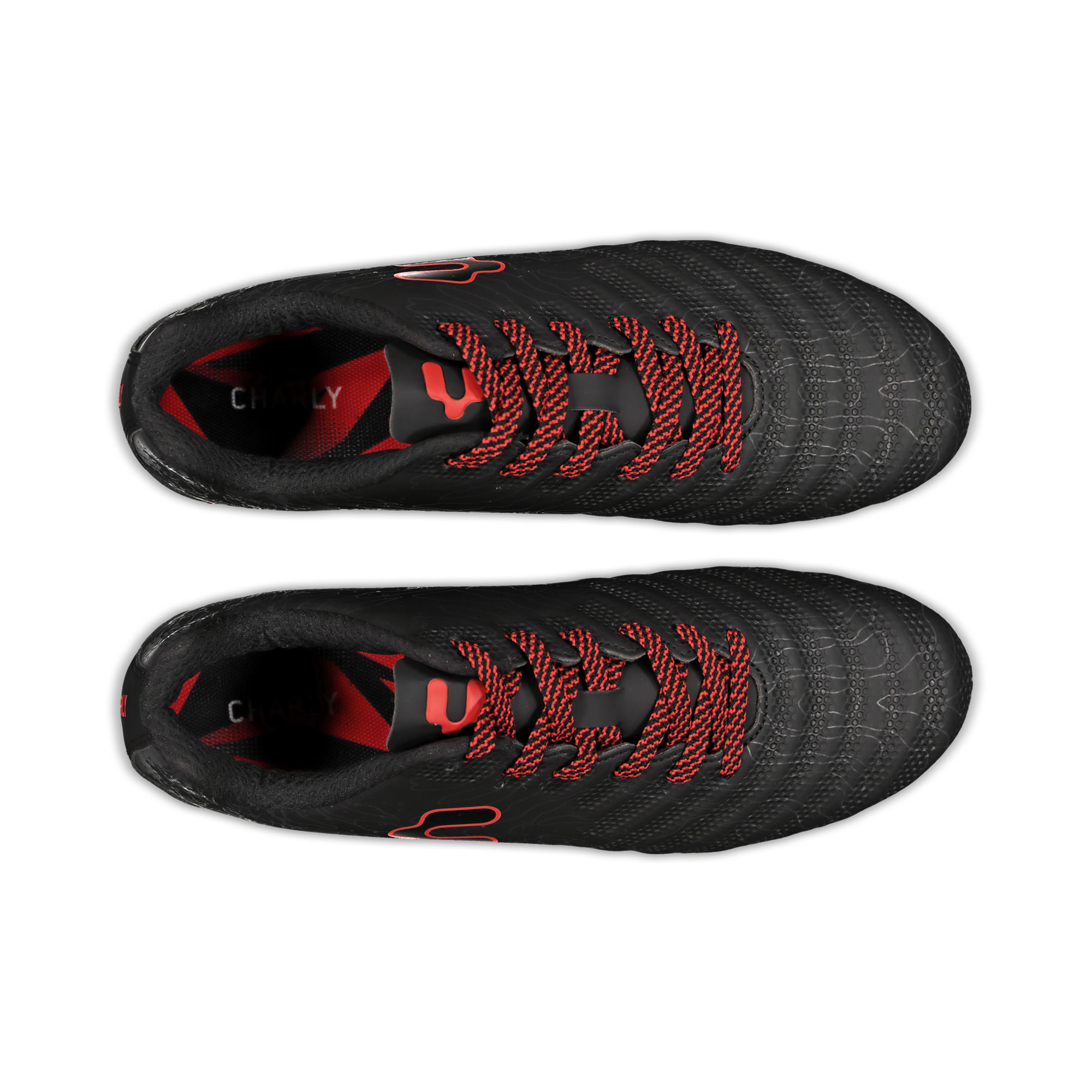 Charly Hot Cross 2.0  FG Soccer Cleats - Black/Red