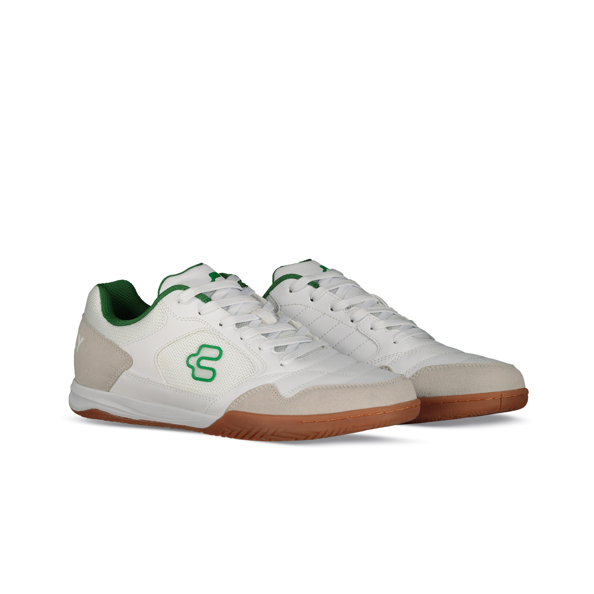 Charly Cicero Sala Indoor Soccer Shoes - White/Green