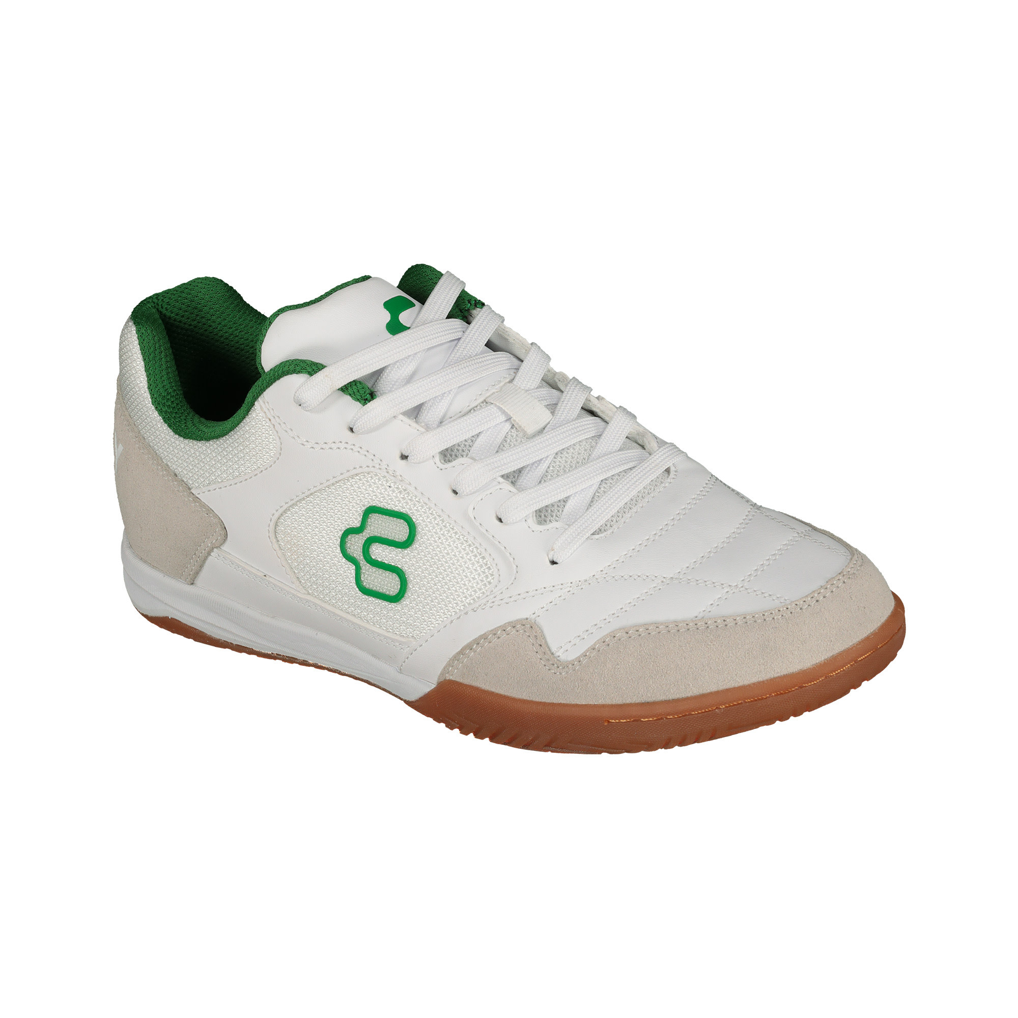 Charly Cicero Sala Indoor Soccer Shoes - White/Green