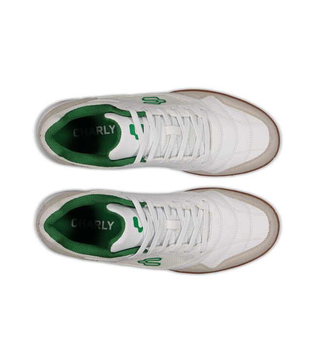Charly Charly Cicero Sala Indoor Soccer Shoes - White/Green