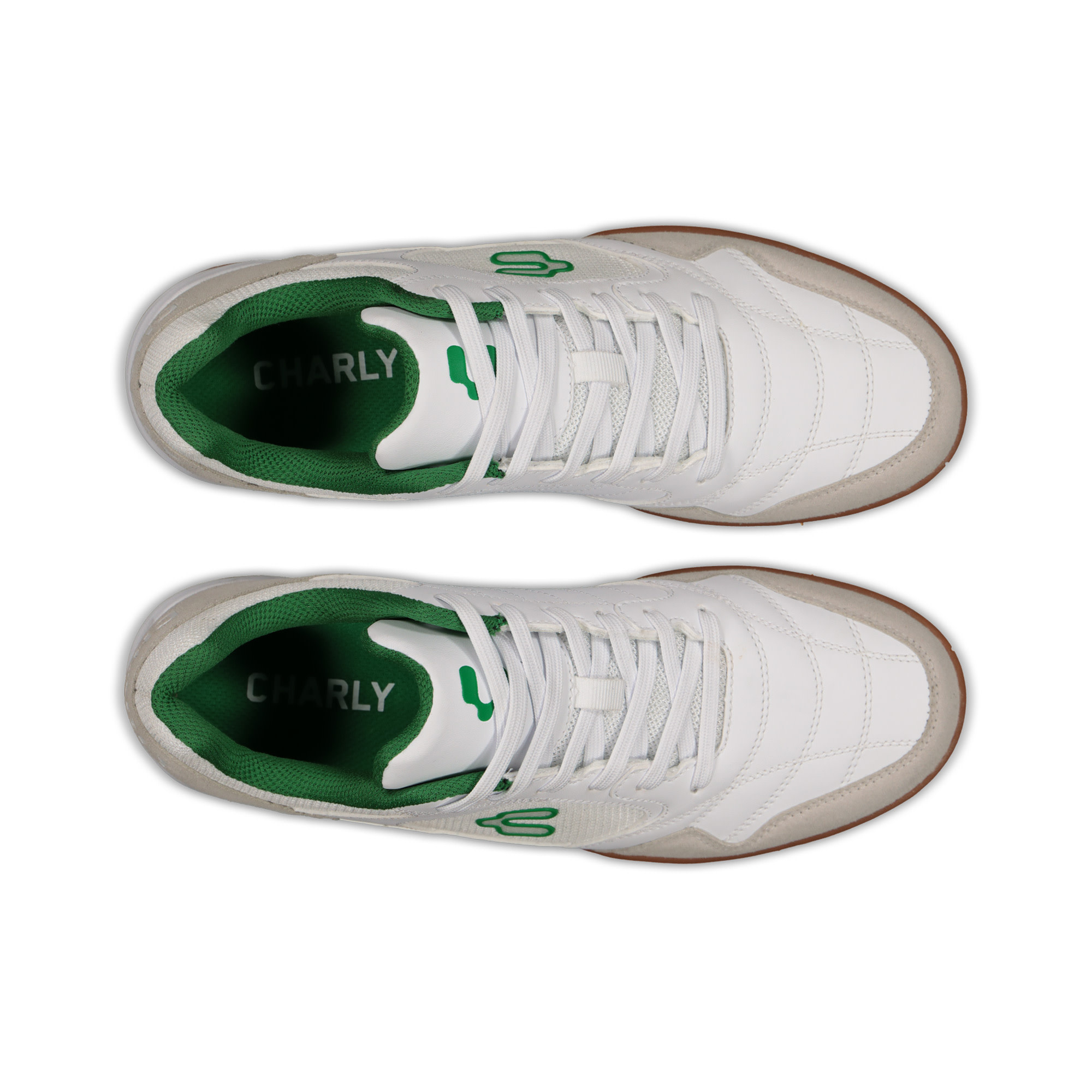 Charly Cicero Sala Indoor Soccer Shoes - White/Green
