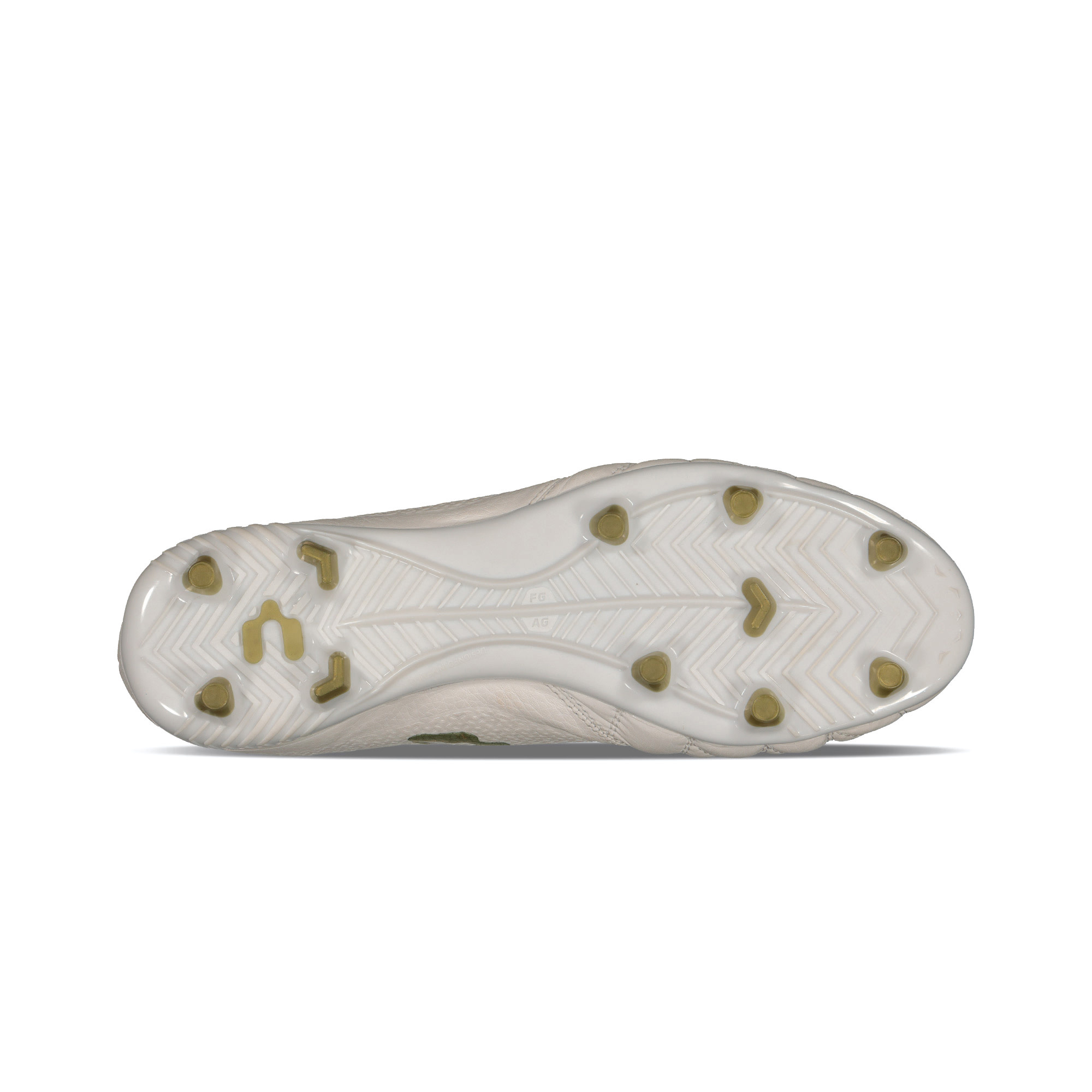 Charly Legendario  2.0 Leather LT FG Soccer Cleats - White/Matte Gold