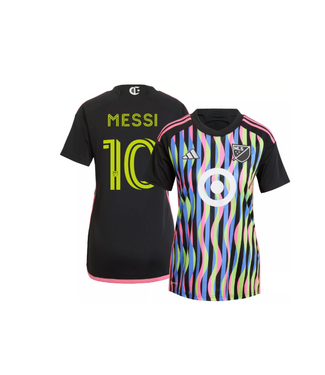 adidas adidas Womens 2024 MLS All Star Messi # 10 Jersey - Black/Holo/Multi