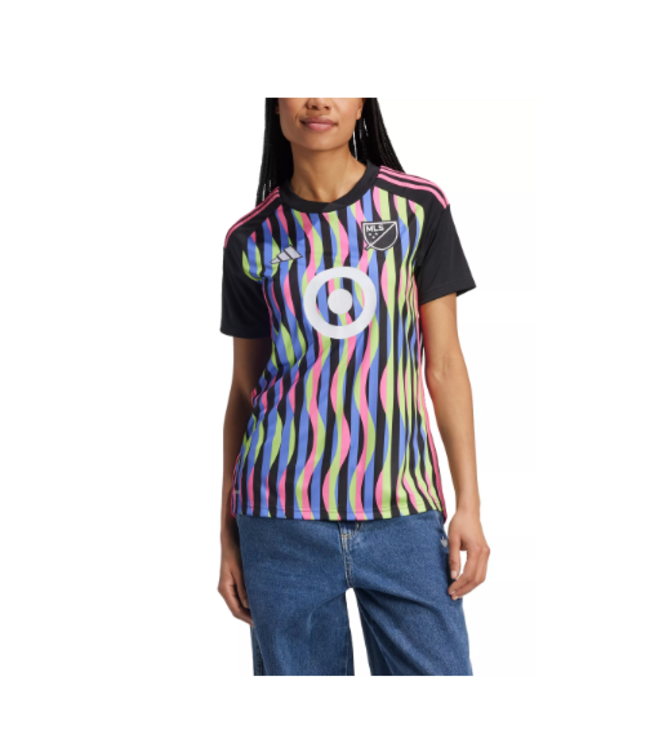 adidas adidas Womens 2024 MLS All Star Messi # 10 Jersey - Black/Holo/Multi